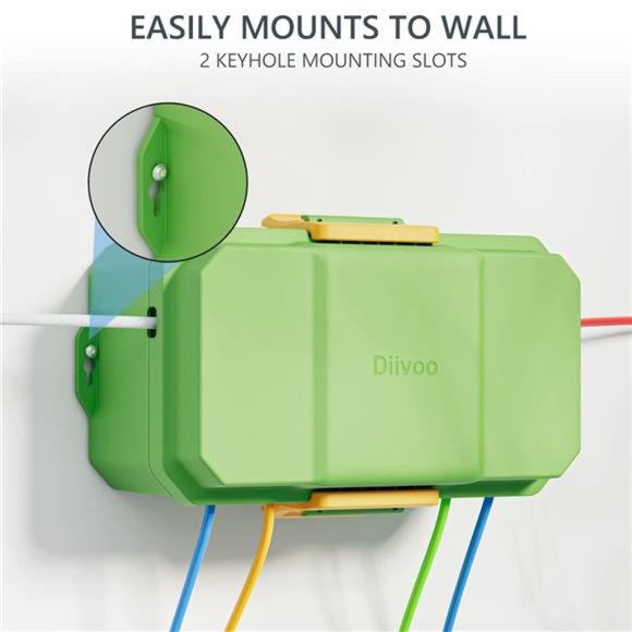 Waterproof Electrical Box,   Large Size 6 Cable Seal Entry, Green - Picture 6 of 6